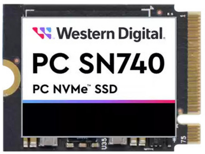 WD 2230 SSD 1TB SN740 스팀덱 교체 호환 M2 NVME, 2GB