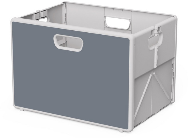 큐폴드 폴딩박스 펜트리 트렁크 수납정리함 접이식상자, 다크그레이