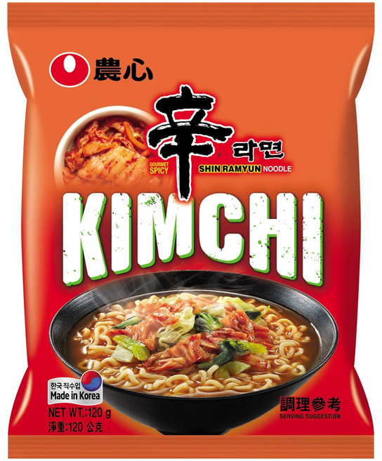 農心 辛辣白菜風味拉麵, 1個, 辛辣白菜拉麵(120g)單包