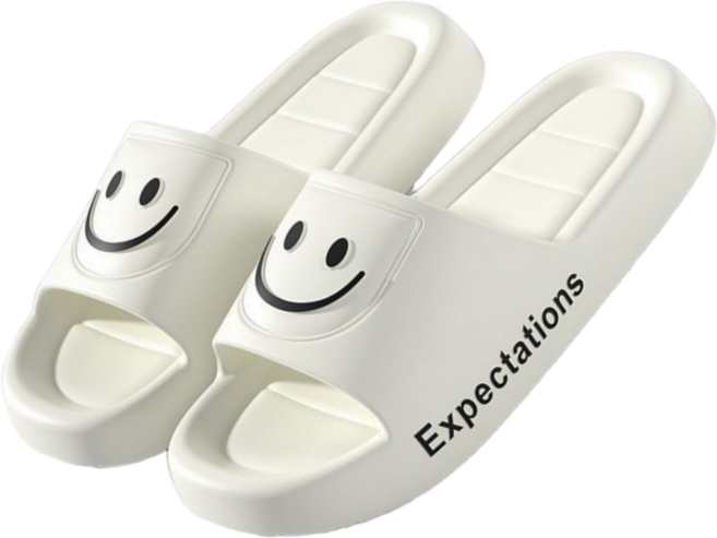 IAWI 해피스마일 슬리퍼 가벼운 층간소음 쿠션 사무실 실내화