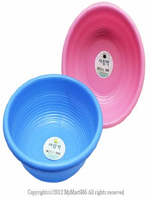 [D1-8809044500222] 동림 새함박 (중) 플라스틱 설거지통 쌀함박 다라이 대야 쌀바가지 요리식기, 1개
