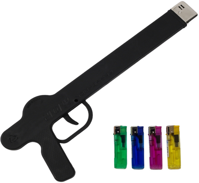 2026년형 라이팡 대형(34cm) 불총 주방 식당 외식업 업소 전자 라이터 라이타 교체식 점화기, 본품+라이터4개, 1개