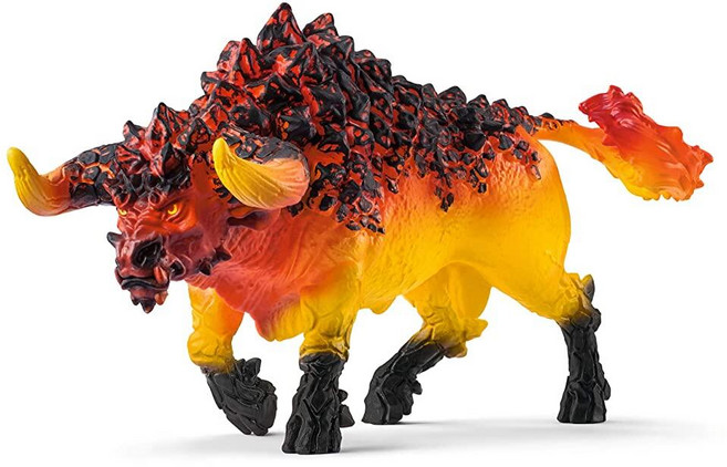 Schleich 슐라이히 Eldrador Creatures - 17.8cm 용암 황소 피규어 상상력 넘치는 놀이를 위한 및 파이어 몬스터 내구성 있는 야수 동물 장난감 토이 멋, Schleich 슐라이히 Eldrador Creatur