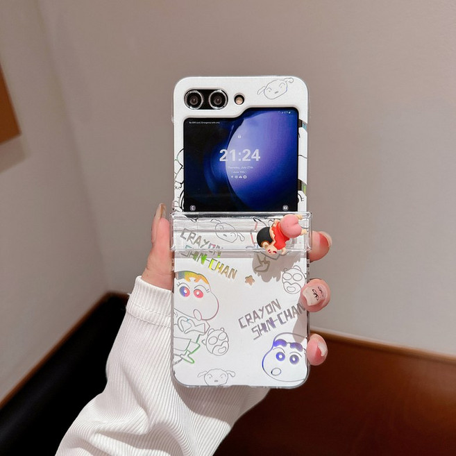 갤럭시Z플립7 짱구엉덩이 회전 스피너 케이스 지플립6 지플립5