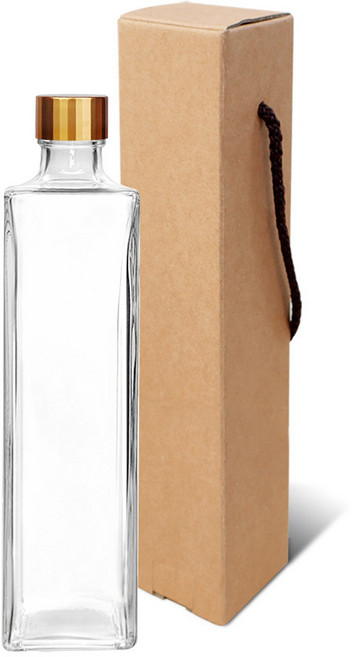 유리병 하바리움 사각 200ml+선물상자 세트구성, 하바리움 사각 200+일반형 슬림 소, ABS캡 블랙 1P, 1개