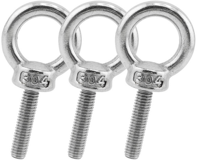 유스툴 SUS 304 스텐 아이볼트 고리 나사 3개, 1팩, 25mm, M6
