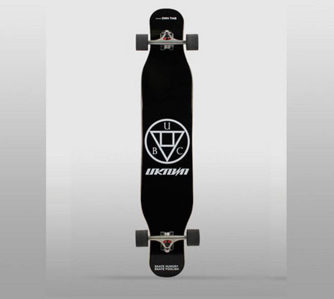 언노운 46 롱보드 댄싱롱보드 스케이트보드, 언노운 46인치 올블랙 롱보드, 1개