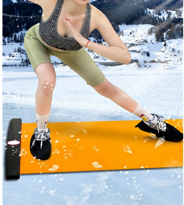 유루카 슬라이딩 보드 스피드 스케이팅, 1개, 블랙