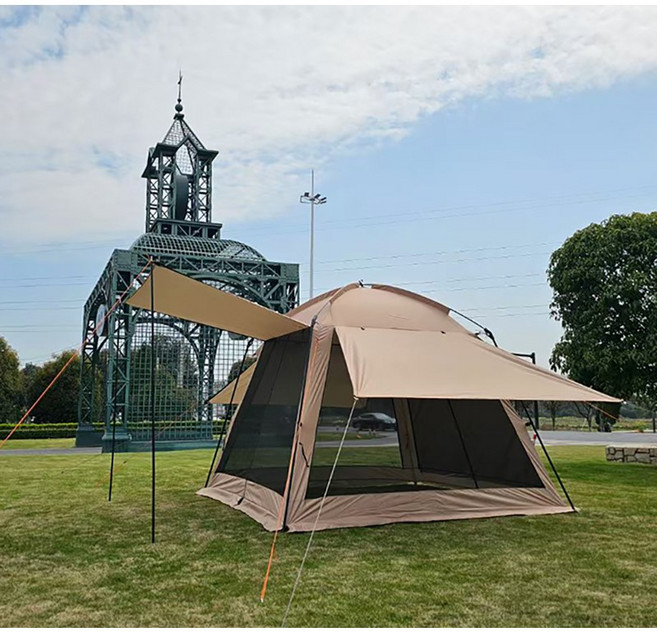 태월 욕각 모기장 그늘막 텐트 쉘터 방수+UV차단 캠핑텐트 8-10인용, 8-10인, 일체형 쉘터(천막+텐트 포함)2.6*2.6*2.2m