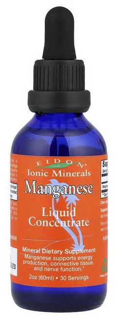 Eidon Ionic Minerals 망간 액상 농축물 60ml(2oz) EID-00015, 1, 60ml - 쿠팡