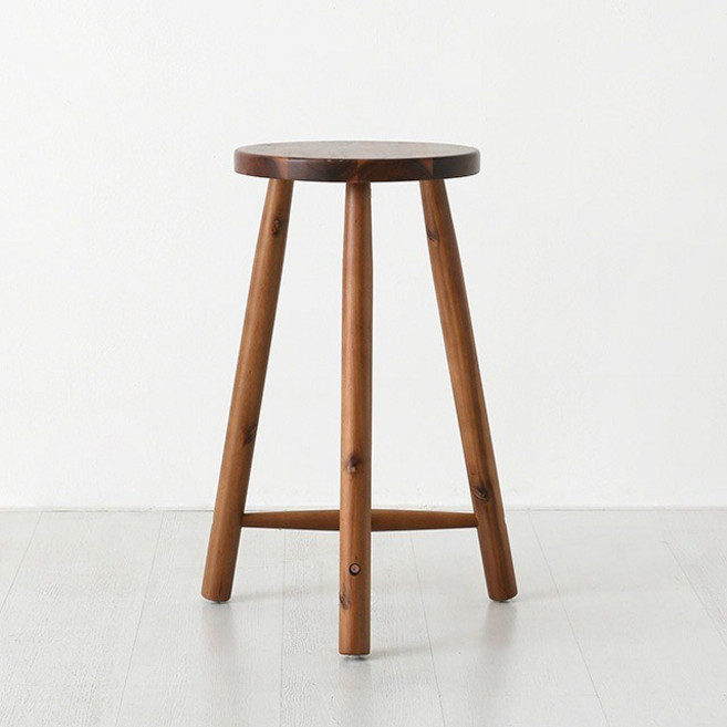 마켓비 비엣트 아카시아 원목바스툴 63 BDC26, 1개