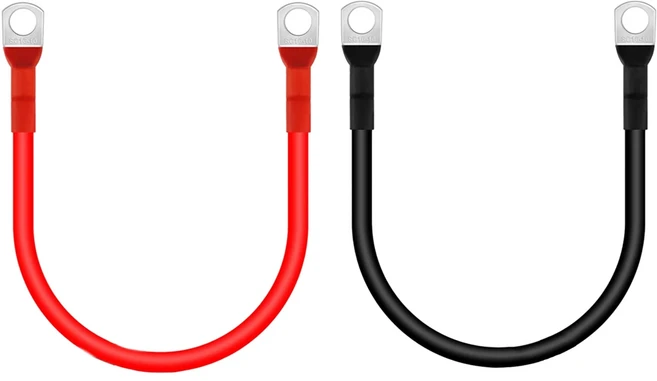 자동 배터리 점프 스타터 12V M10 RV 배터리 터미널 코드 5 AWG 자동차 인버터 컨버터 케이블 24V 자동차, 01 CHINA, 02 50CM