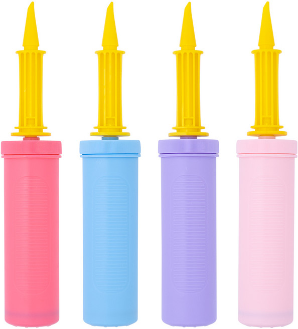 아트포유 풍선 펌프 손 펌프 풍선 공기 주입기, 1개, 혼합 4개 묶음