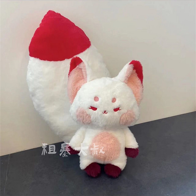 名創優品 狐狸玩偶 靠墊, 【大尾巴】红粉狐狸全长1米