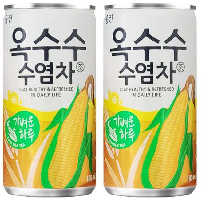 웅진 옥수수수염차 180ml x 30캔 캔음료 차음료 서비스 음료수도매, 30개
