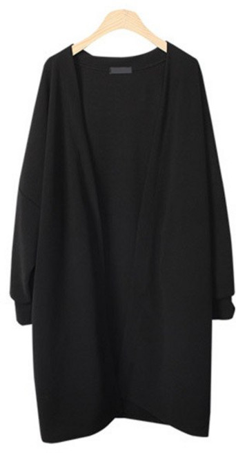 티탁 여성용 빅사이즈 데일리 오픈형 가오리핏 얼데이 퍼프 가디건