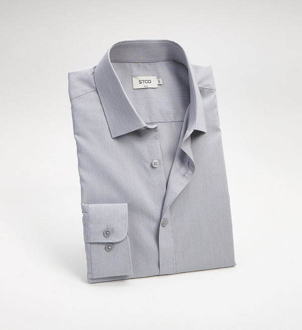 에스티코 [STCO] 25년 털어서 바로입는 사계절용 스트레치 클래식핏 셔츠 - 그레이컬러