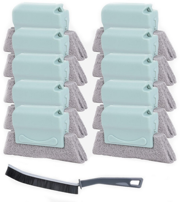 딜메이트 주방 틈새솔 창틀 브러쉬 청소도구 10p+긴 솔 1p, JDBLUE2, 10개