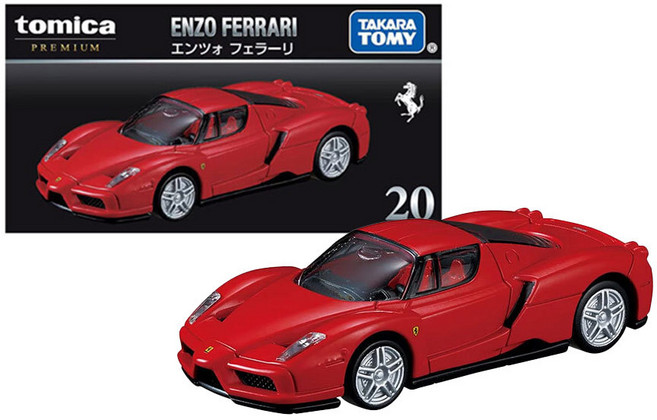 토미카 200종 테슬라 람보르기니 페라리 벤츠 닛산 렉서스 혼다 소방차 덤프트럭 경찰차 버스 기차 GT-R 지게차 포크레인, 20엔조 페라리