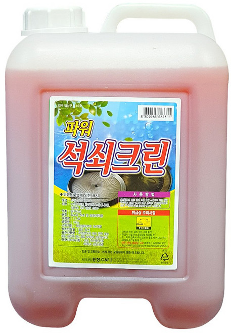 기름때제거 불판 석쇠 세척제 크리너 세정제 파워석쇠크린, 1개, 12L