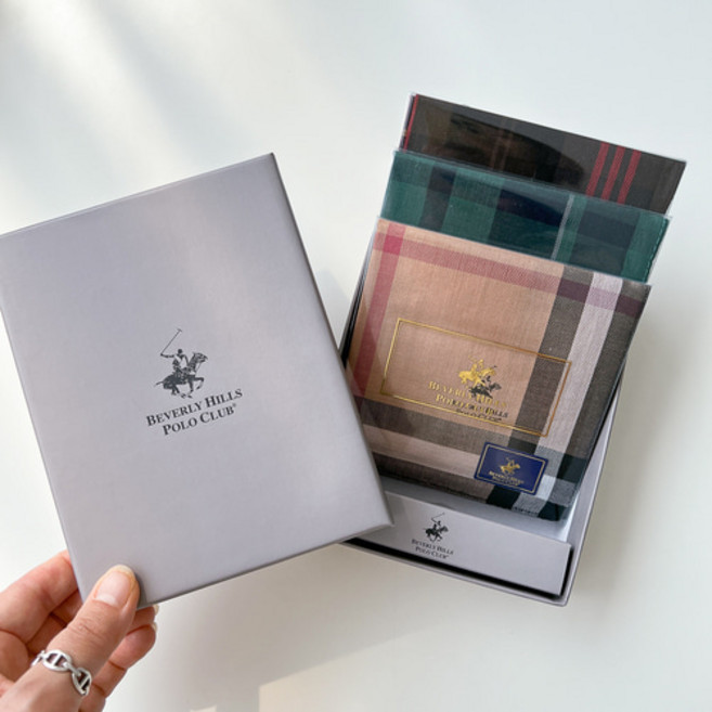 폴로 남자 손수건 3매 남성용 면 신사 데일리 국내제조