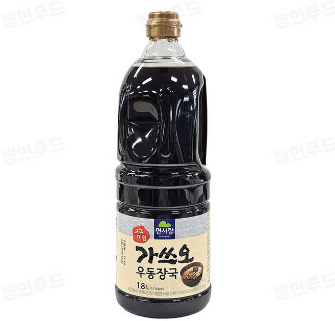 ~유통기한(26.06.07)~ 면사랑 프리미엄 가쓰오우동장국 (실온 육수), 1.8L, 2개