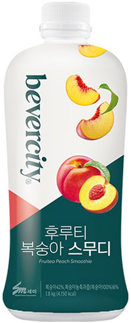 베버시티 세미 후르츠 복숭아 스무디, 6개, 1.8kg