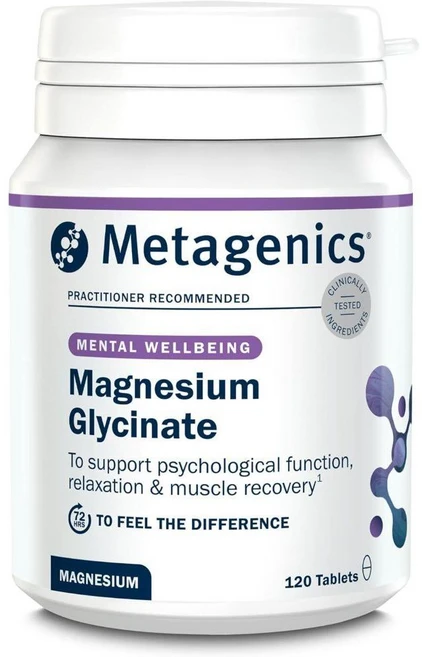영국 Metagenics 마그네슘 글리시네이트 100mg 120정, 1개 - 쿠팡