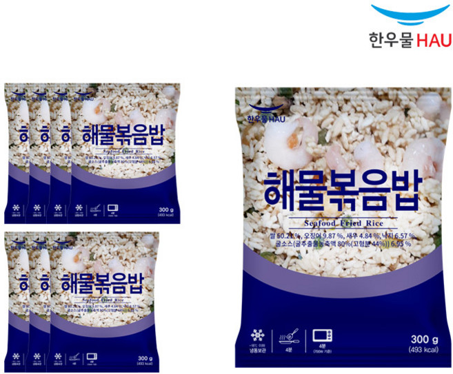 [자연맘스토리] 한우물 해물 볶음밥 300g x 8개