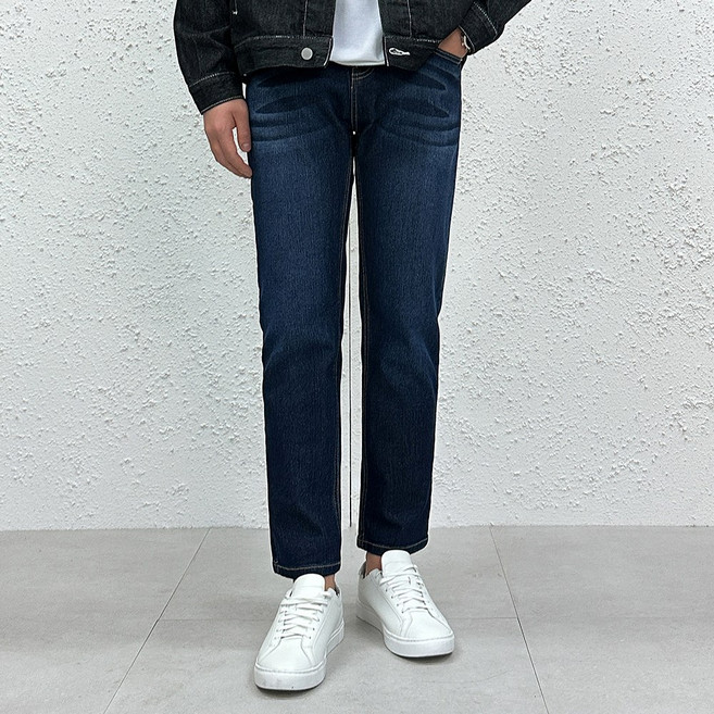 더맨쉽 남자 스판 히든 매직밴딩 스트레이트 청바지 워싱 일자 연청 진청 흑청 M~3XL 빅사이즈 SPTCP10072