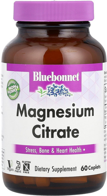 블루보넷뉴트리션 마그네슘 시트레이트 400mg 60정(1정당 200mg), 1개, 60정
