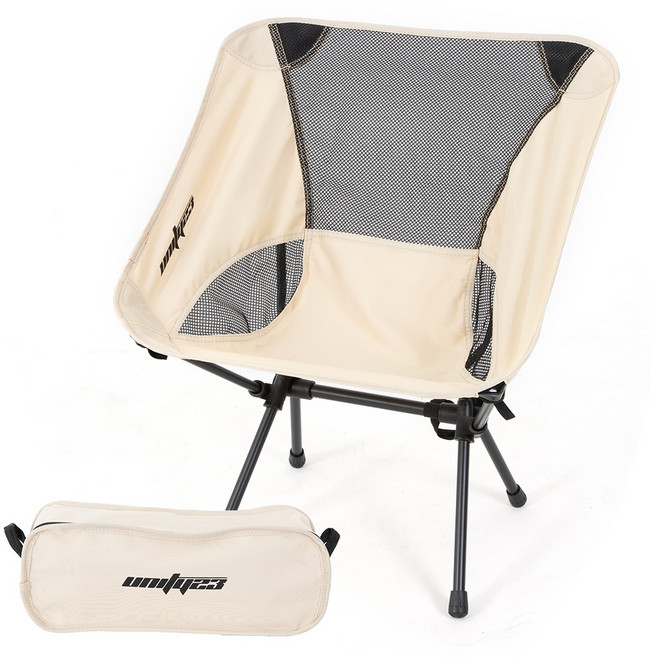 캠핑체어 초경량 조립식 의자 휴대용 접이식 낚시 피크닉 폴딩체어, 1개, 베이지