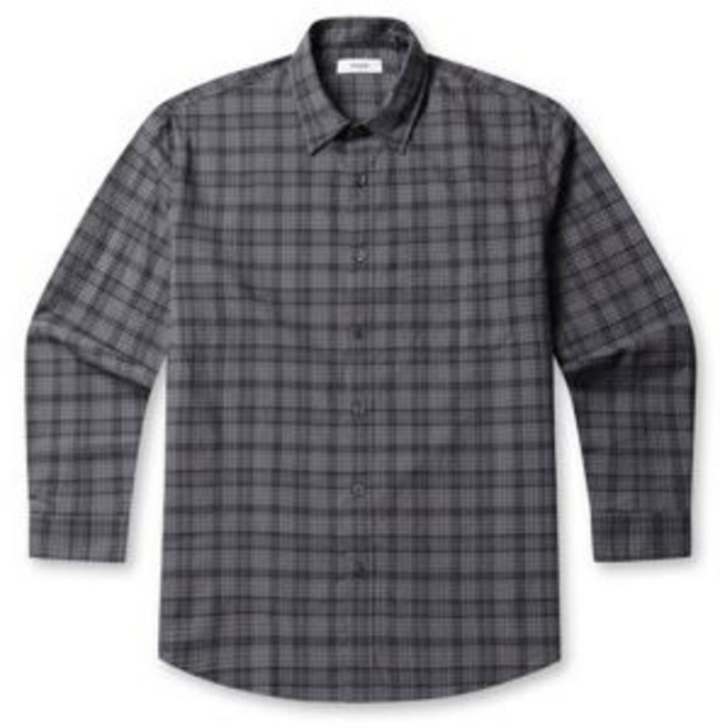 폴햄 컴포트 시어서커 체크 긴팔 셔츠 - 차콜 PHG2WC1085CHSH 1933618