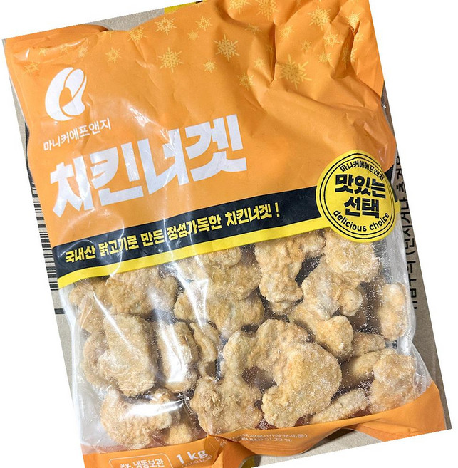 마니커 치킨 너겟 1KG 냉동, 1개