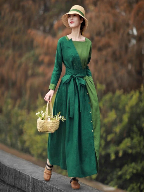 생활한복 원피스 빅사이즈 법복 빈티지 개량 철릭 절복