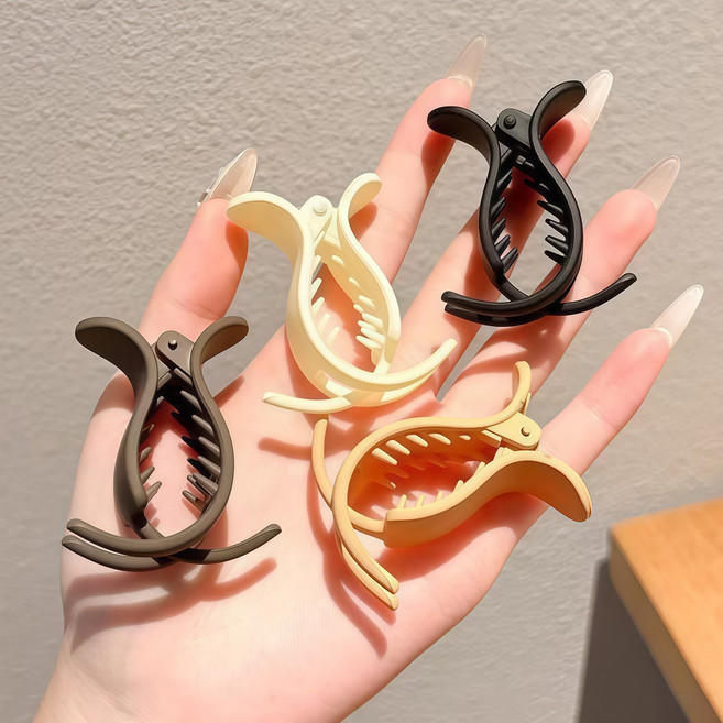 쓸리미너 집게핀 헤어 클립 여성 올림머리 집게핀 4P