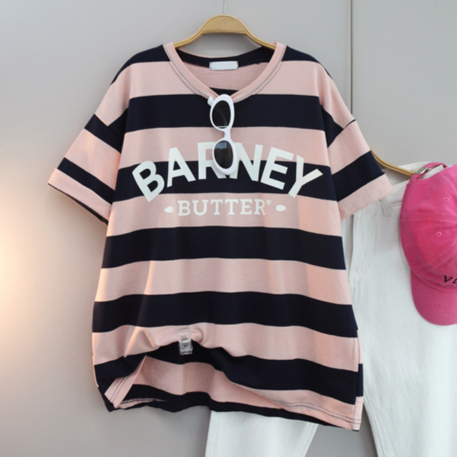 달콩 아니레터링단가라박스반팔티 빅사이즈 여름티