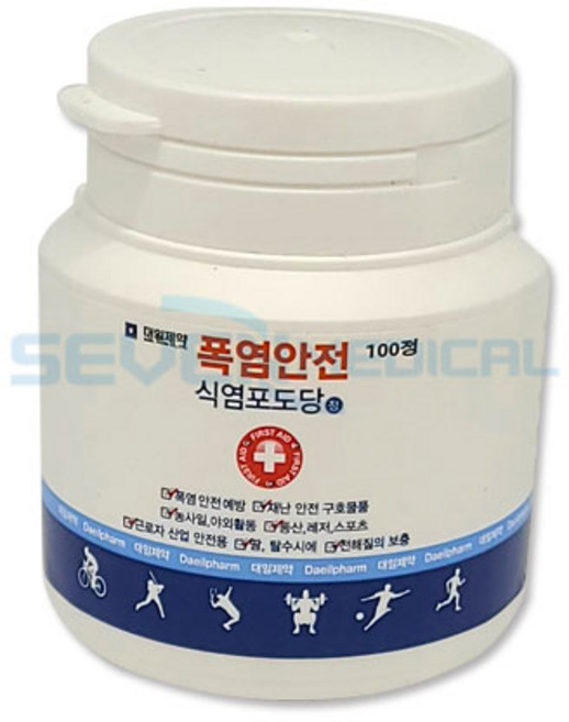 대일 폭염안전 식염포도당 100정 먹는 포도당캔디, 5개