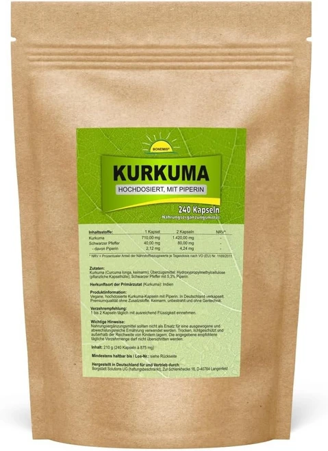 Bonemis® 강황 750mg 240캡슐, 240정, 1개 - 쿠팡