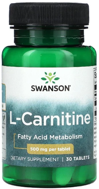 스완슨 l-카르니틴 500mg 30정, 1개 - 쿠팡