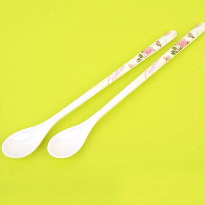 2p 티 롱스푼 세트 삽 꿀 바 요거트 차 숟가락, 1개
