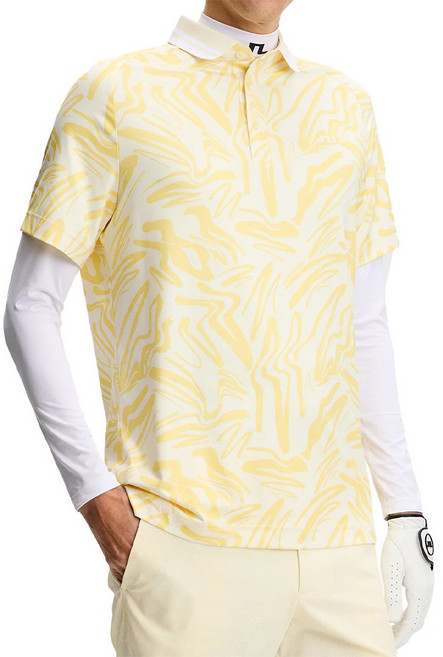 제이린드버그 남성 골프웨어 프린트 폴로 셔츠 반팔 옐로우 2026