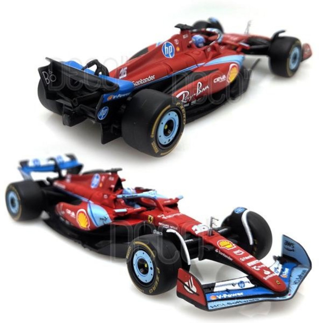 (데코앤) 1:43 페라리 F1 SF24 마이애미GP 샤를 르클레르 NO16 하드케이스 미니카 다이캐스트, 1개, 상세페이지 참조