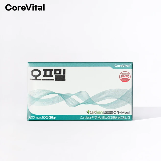 코어바이탈 케롤린 오프밀정 오프밀 난소화성말토덱스트린, 1개, 60정 - 쿠팡