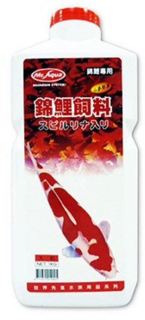 MR.AQUA 飼料 錦鯉金魚飼料, 1個, IA-66錦鯉樂-(紅大)1KG