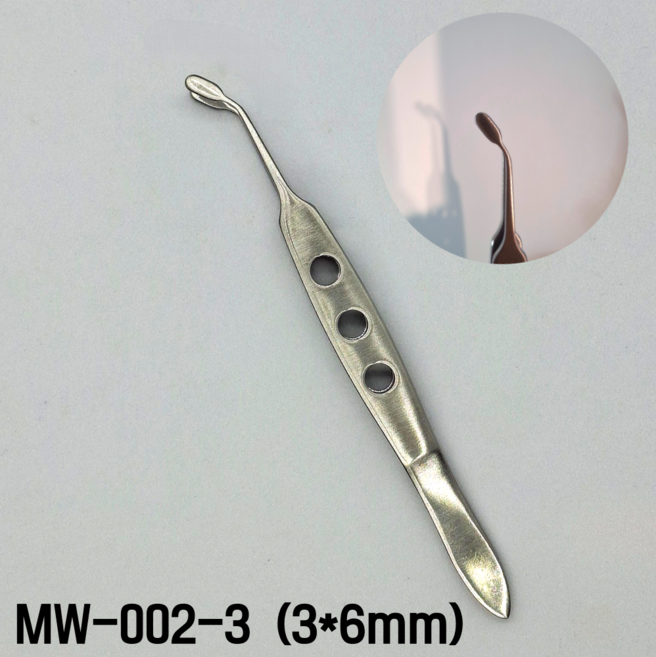 마이봄샘 의료용 핀셋 포셉 안과 눈기름샘 청소, MW-002-3, 1개
