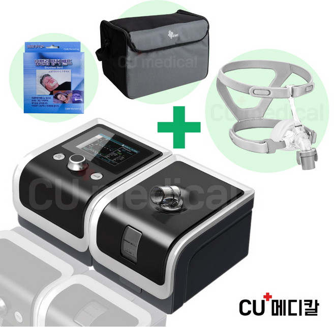 [마스크증정] BMC 양압기 G2 / 마스크 3종 중 택1 + 전용가방 + 턱테이프 포함 / 2년보증 수면무호흡증 코골이방지 비엠씨, BMC N5 나잘마스크 M, 1세트