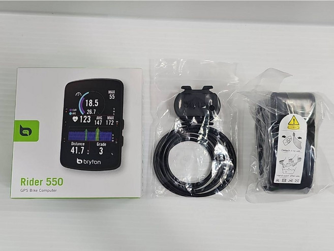 Bryton Rider 550E 彩色自行車導航碼錶 彩色 GPS 自行車錶 2.8吋彩色螢幕碼表 37H電量, 1個, 550D 碼錶 (全套)
