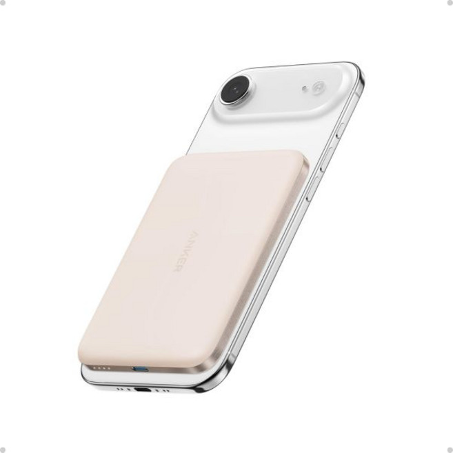 Anker 나노 파워뱅크 초슬림 5 000mAh 자기 배터리 팩 Qi2 인증 15W 최대 초고속 MagSafe 호환 휴대용 충전기 인체공학적 디자인 iPhone Air/, Anker Golden