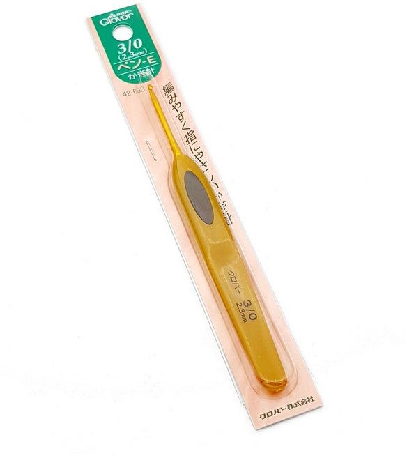 쏘잉스타 크로바 펜-E 모사용 코바늘 뜨개바늘 2호 ~ 10호 (사이즈 옵션선택), 1개